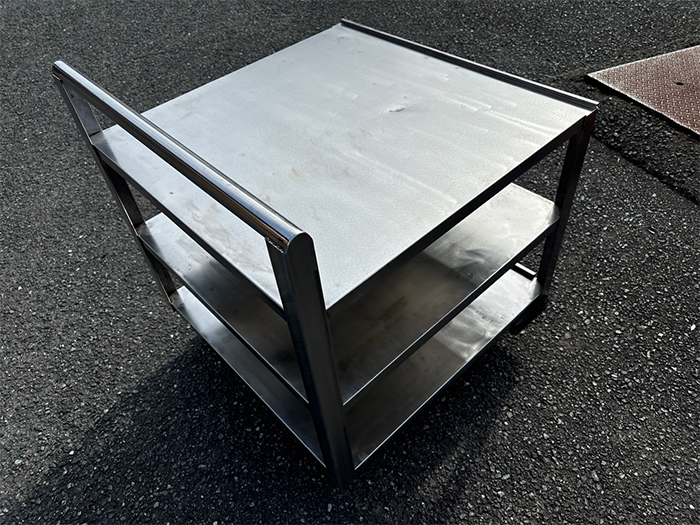 ステンレス製配膳用台車